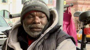 homeless man closeup ring